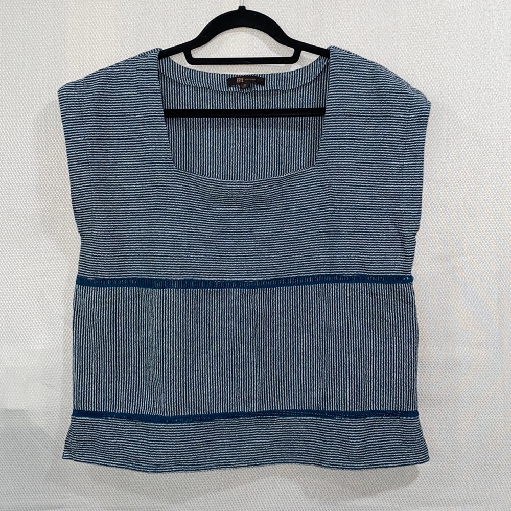 FRYE Railroad Striped Shell Top size M